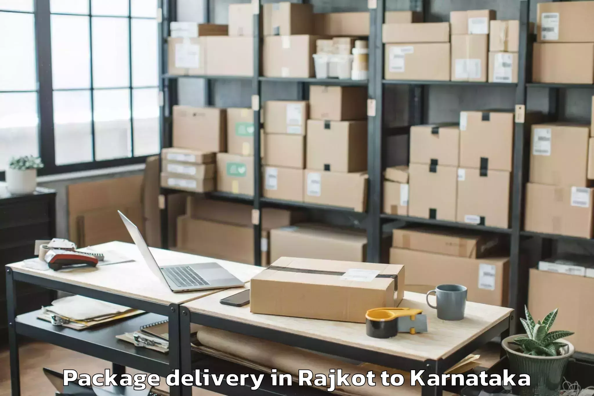 Affordable Rajkot to Munuvalli Package Delivery